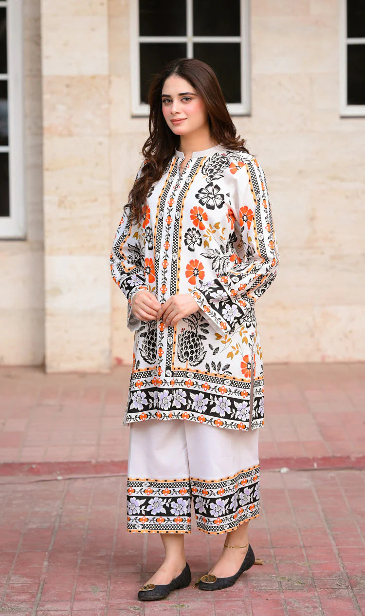 Libaas - 2PC Luxury Digital Printed Suit - USME-016007
