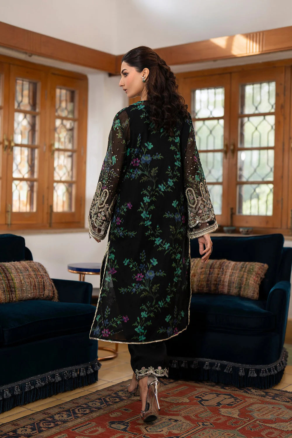 Ethnc - 3PC Luxury Embroidered Suit - USME-016009