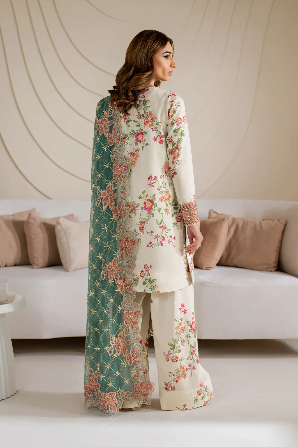 IZNIK - 3PC Luxury Embroidered Suit - USME-016011