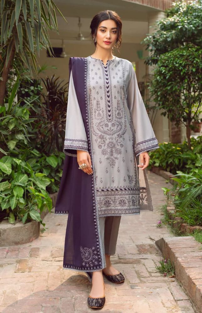 Jazmin - 3PC Lawn Embroidered Shuit - USUM-0236