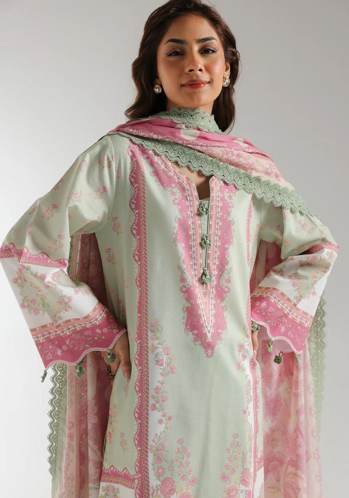 Ethnic - 3PC  Lawn Digital Printed Suit - USME-012080
